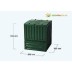 Contenedor de compost Eco King, 950 mm de alto, 800 mm de ancho/profundidad