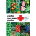 Portada del libro que muestra plantas curativas con texto sobre huerta natural.