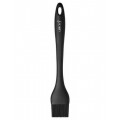 Pincel de silicona de color negro Lurch con mango largo.