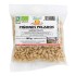 Bolsa transparente de piñones pelados con etiqueta que muestra los detalles del producto.