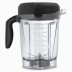 Recipiente Vitamix con asa y tapa de color negro, que muestra las medidas en el lateral.
