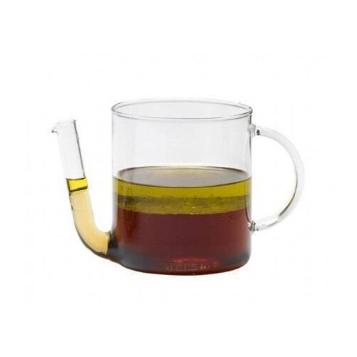 Aceitera y vinagrera de vidrio con borosilicato Trendglas Jena y un exclusivo pico lateral.