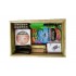 Kit huerto urbano: Caja de madera con semillas, herramientas y un disco de fibra de coco.