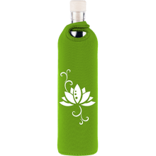 Botella de vidrio neo design flor de loto - Flaska