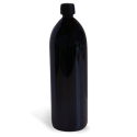 Miron VioletBotella de vidrio con tapón de rosca, mostrada sobre un fondo blanco.