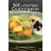 Portada de "101 Recetas Crudiveganas" de Ana Moreno, adornada con frutas y una flor.