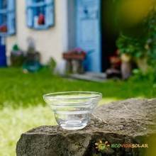 Cuenco de cristal con flor de la vida - Natures Design en un jardin