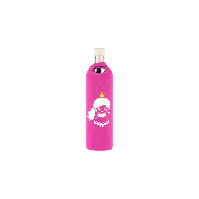  Botella de vidrio Flaska neo Kids Princesa - Ecovidasolar