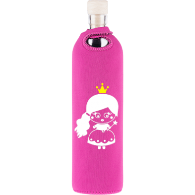  Botella de vidrio Flaska neo Kids Princesa - Ecovidasolar