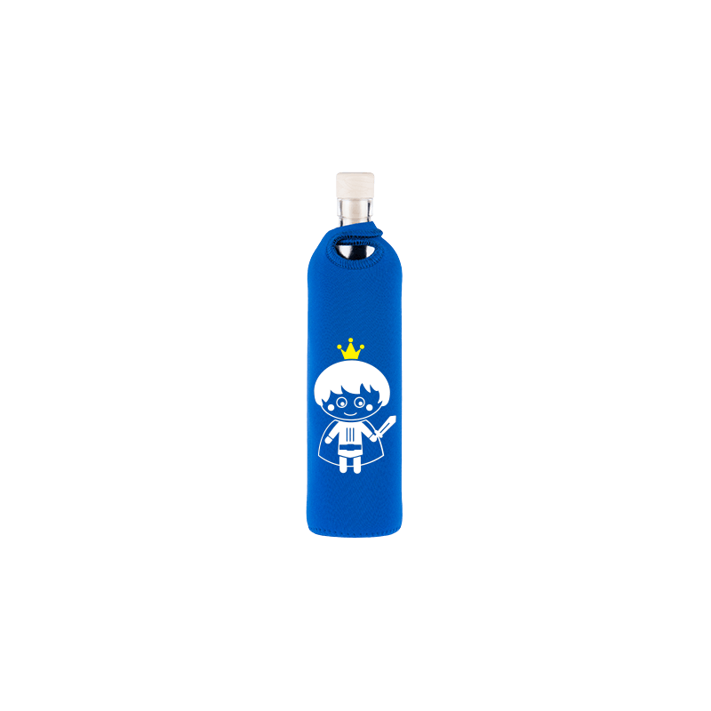 Botella de vidrio Flaska neo Kids Príncipe - Ecovidasolar