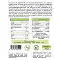 Reverso de un paquete de levadura nutricional con información sobre la vitamina B12 e instrucciones de uso en español.