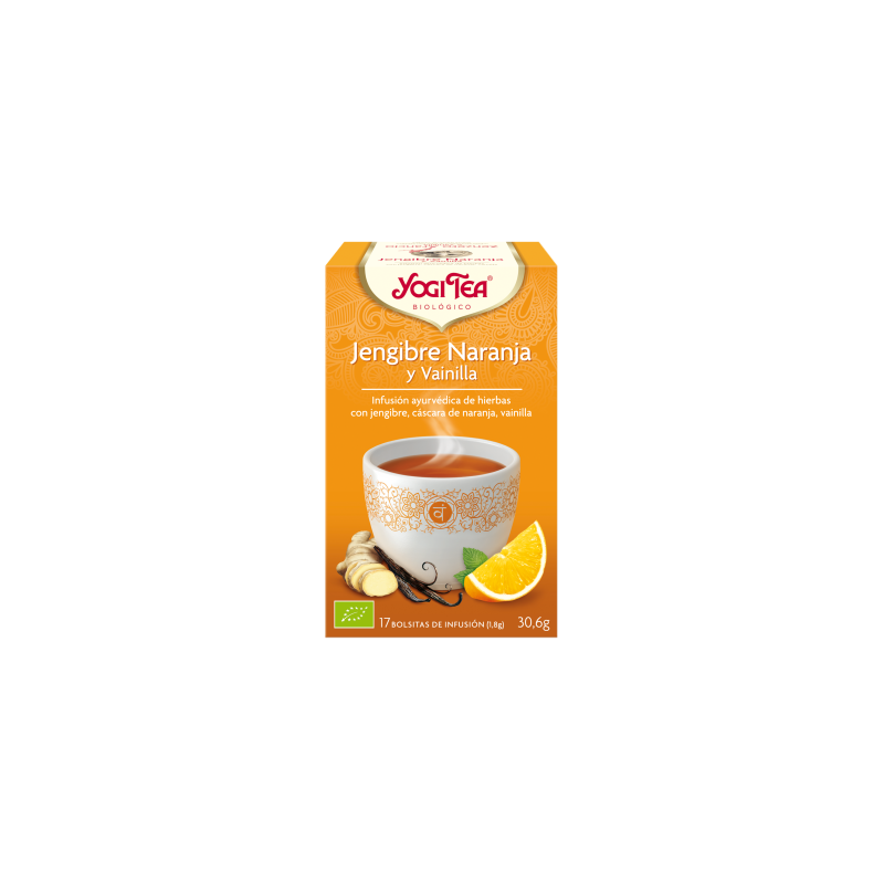 Jengibre Naranja y vainilla Yogi Tea - Biológico - Ecovidasolar