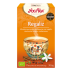 Caja naranja de Yogi Tea Regaliz, una infusión revitalizante con regaliz, canela y cardamomo.