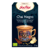 Yogi infusión con té negro Assam y especias como canela y cardamomo ilustradas.