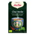 Caja de Yogi Tea Chai Verde con ilustración de especia canela en el frente.