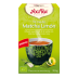 Packaging de Yogi Tea con diseño de lima, mostrando “Té Verde Matcha Limón.