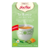 Caja de Yogi Tea con sabor aloe vera y una imagen de té blanco en el frente.