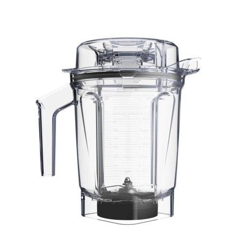 Jarra Vitamix Ascent 3500i transparente con marcas laterales y asa.