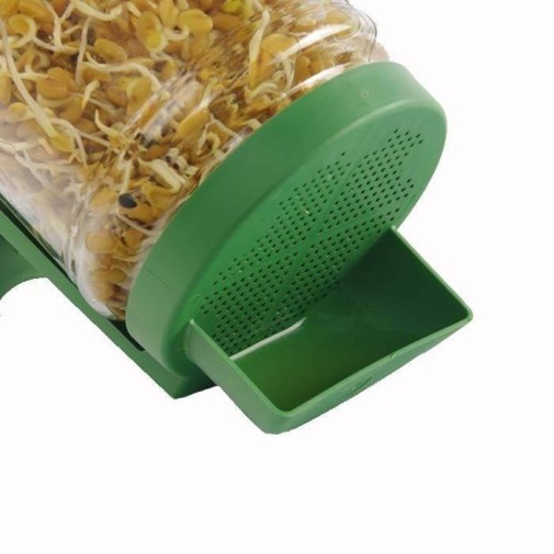 Tarro Germinador con soporte de plástico - Ecovidasolar