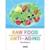 Portada de libro colorida titulada "Alimentos Crudos Antienvejecimiento" de Consol Rodríguez
