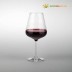 Una copa de vino tinto sobre fondo gris con el logo "ECOVIDASOLAR".