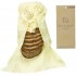 Bee's Wrap solución ecológica cubriendo pan, sin plásticos, con etiqueta al lado.