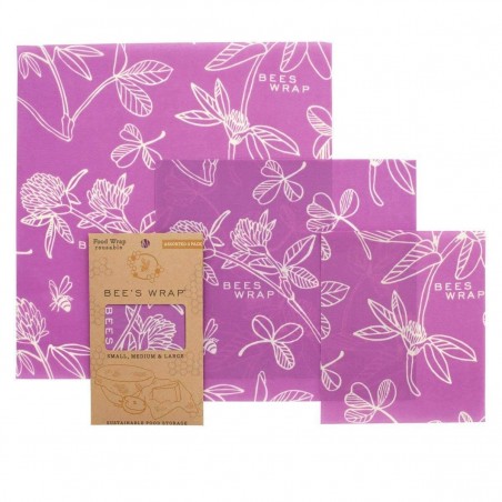 Pack de 3 envoltorios de abeja Mimi's Purple - Eco WareHouse - Ecovidasolar