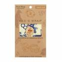Bee’s Wrap reutilizables en packaging ecológico con diseño azul.