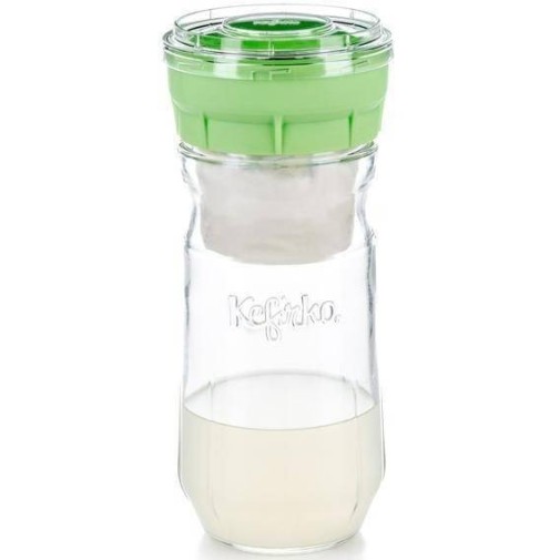 Kit para hacer kefir de leche pequeño Cheese Maker Kefirko verde