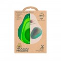 Embalaje para Aguacate Food Huggers libre de BPA y ftalatos, incluye dos tamaños que ahorran energía.