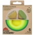 Tapas reutilizables de silicona para conservar frutas y verduras. Food Huggers