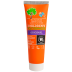 Tubo naranja de URTEKRAM dentífrico natural con logotipos de certificación ecológica para niños.
