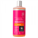 Shampoo orgánico Urtekram para cabello normal, aroma a rosa, 500 ml.