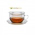 Taza de té clásica con platillo