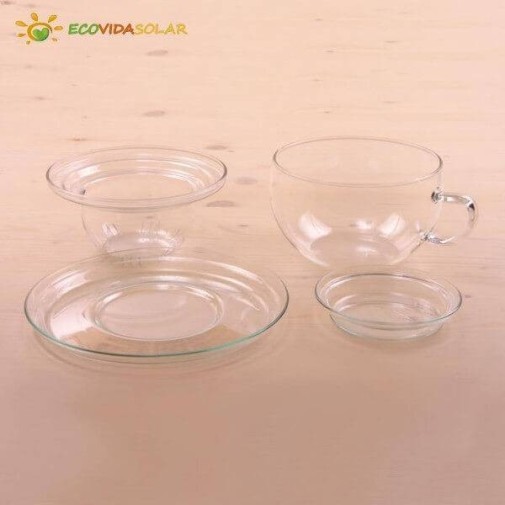 Taza de té clásica con platillo