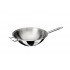 Wok de acero inoxidable sin níquel, ideal para cocinar de manera saludable.