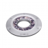 Un anillo de plata con piedras preciosas de color morado, símbolos grabados y un armonizador Esencial Emo.