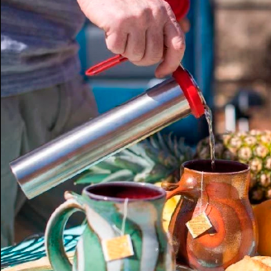 Horno Solar Gosun stove - Gosun Sport Pro Pack preparando té con agua hervida con el sol