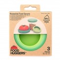 Tapas de silicona verdes para comida y recipientes - Food Huggers