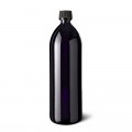 Miron VioletaBotella de vidrio con tapón negro, en posición vertical sobre fondo blanco.