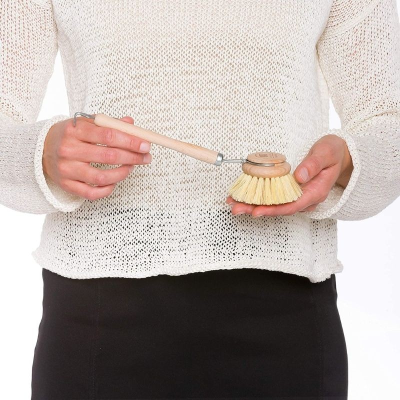 Cepillo duro de madera para fregar ollas de Redecker