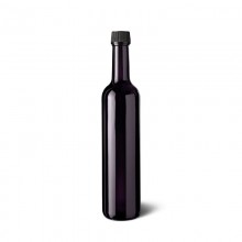 Botella de vidrio violeta para aceite o vinagre