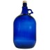 garrafa azul de vidrio de murano de 5 litros