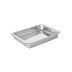 Bandeja rustidera rectangular de acero inoxidable 18/10,  30 x 21 x 5,5 cm