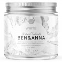 Pasta de dientes natural blanca Ben&Anna en tarro de vidrio de 100 ml.