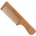Peine de bambú sostenible, ideal para peinar cabello corto.