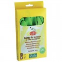 Guantes de látex ecológicos - Guantes de limpieza reutilizables, talla M.