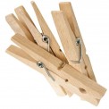 Pinzas Jumbo de la ropa de madera - Redecker