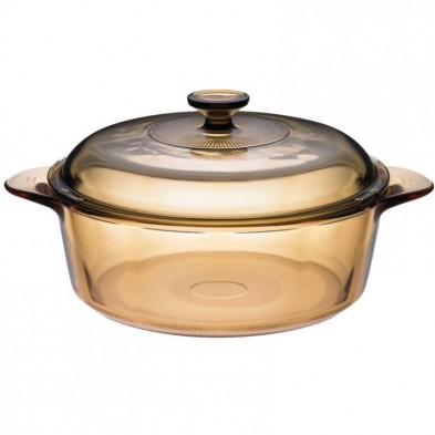 Cazuelas bajas de vidrio vitrocerámico Visions Amber 3,25 l