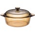 Cazuelas bajas de vidrio vitrocerámico Visions Amber 3,25 l